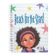 Load image into Gallery viewer, "Reach For The Stars"™ Girl Notebook