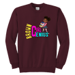 Load image into Gallery viewer, Brown Girl Genius Crewneck Sweatshirt (dark colors)