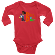 Load image into Gallery viewer, Brown Boy Brainy Baby Bodysuit