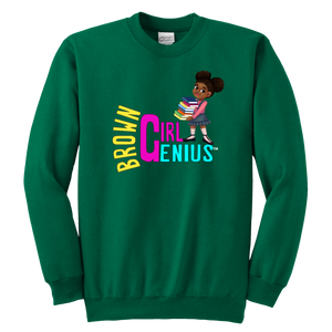 Brown Girl Genius Crewneck Sweatshirt (dark colors)