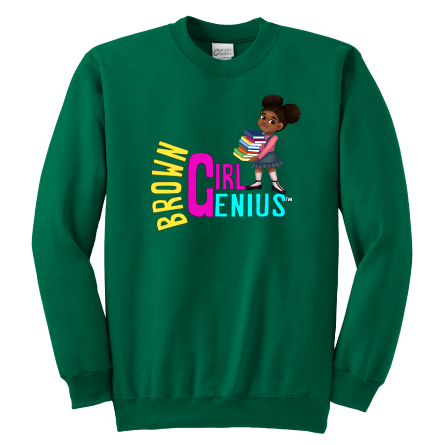 Brown Girl Genius Crewneck Sweatshirt (dark colors)