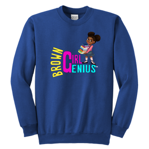 Brown Girl Genius Crewneck Sweatshirt (dark colors)