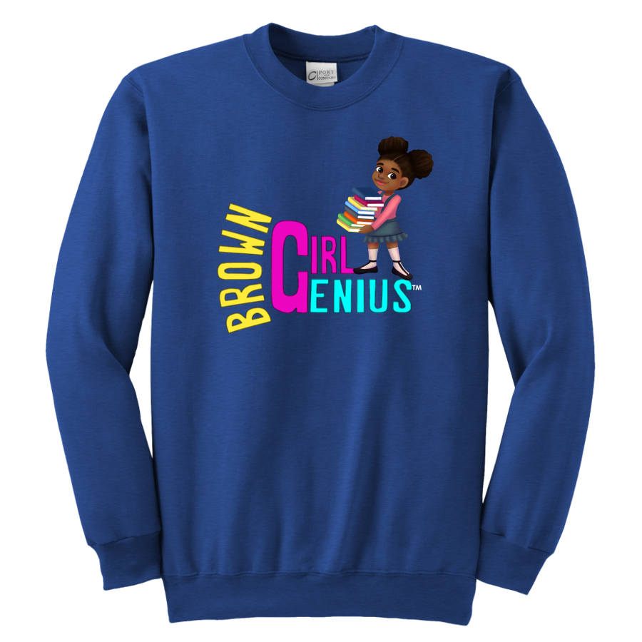 Brown Girl Genius Crewneck Sweatshirt (dark colors)