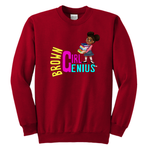 Brown Girl Genius Crewneck Sweatshirt (dark colors)