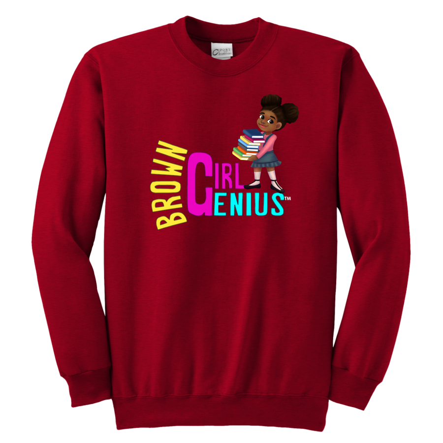 Brown Girl Genius Crewneck Sweatshirt (dark colors)