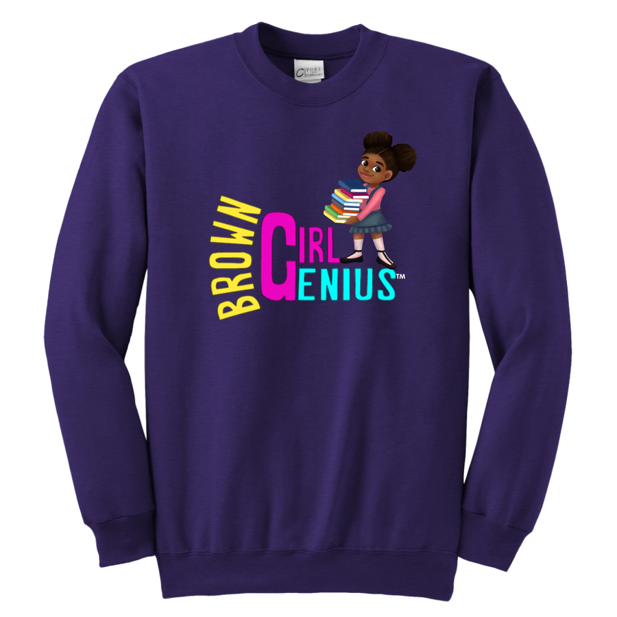 Brown Girl Genius Crewneck Sweatshirt (dark colors)