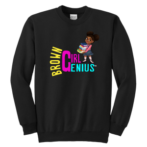 Brown Girl Genius Crewneck Sweatshirt (dark colors)