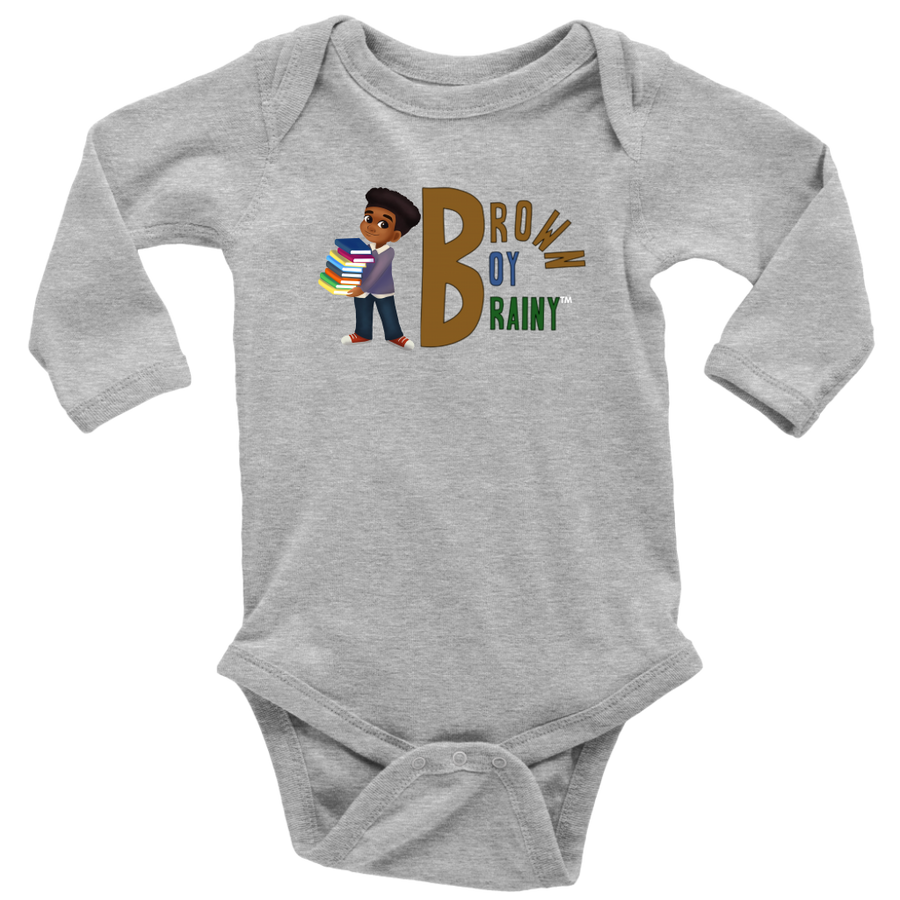 Brown Boy Brainy Baby Bodysuit