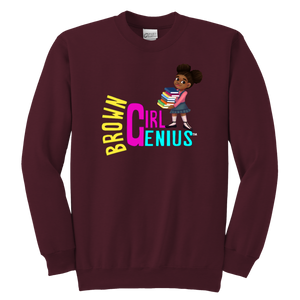 Brown Girl Genius Crewneck Sweatshirt (dark colors)
