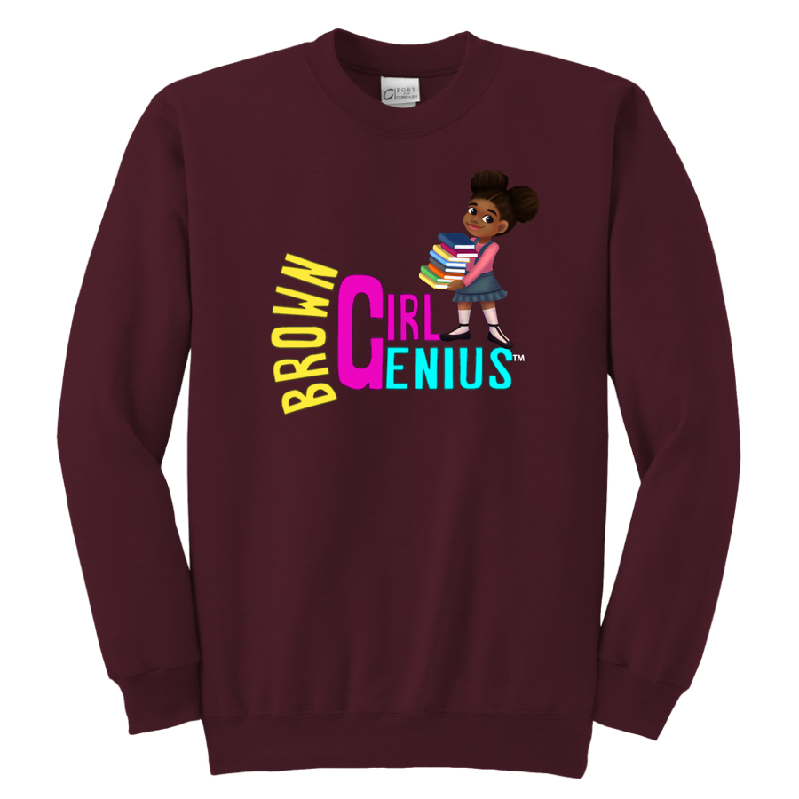 Brown Girl Genius Crewneck Sweatshirt (dark colors)