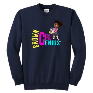 Brown Girl Genius Crewneck Sweatshirt (dark colors)