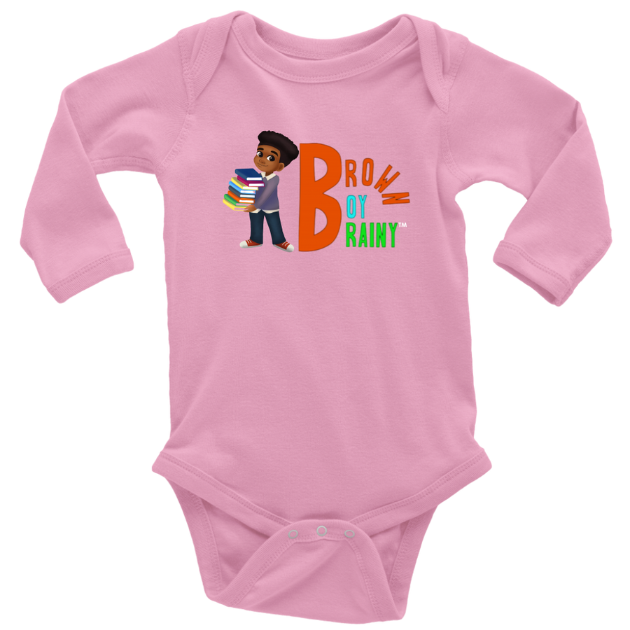 Brown Boy Brainy Baby Bodysuit